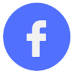 Logo von Facebook in blau/weiß