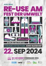 Flyer Re-Use am Fest der Umwelt, Gleisdorf